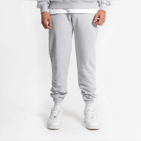 Destructive Mens Cotton Jogger Sweatpants Light Marled Gray Size Large Activewea - Picture 1 of 8